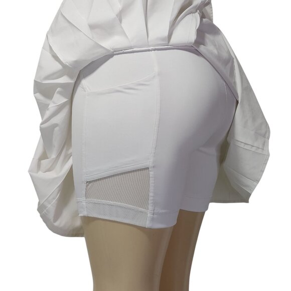 Lululemon Side Pleat High Rise Tennis Skirt Size 8 White - Picture 6 of 13